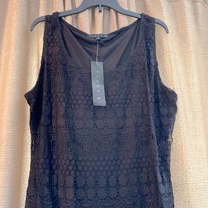 Tiana B. Black Lace Sleeveless Mini Dress